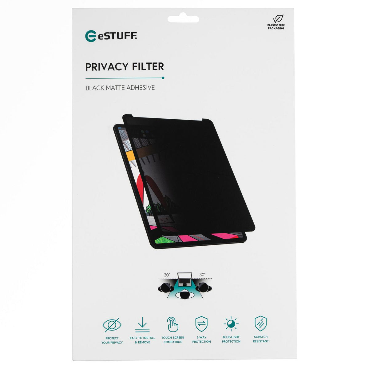 eSTUFF GLBW10244175 display privacy filter 27.9 cm (11") Tablet Frameless display privacy filter