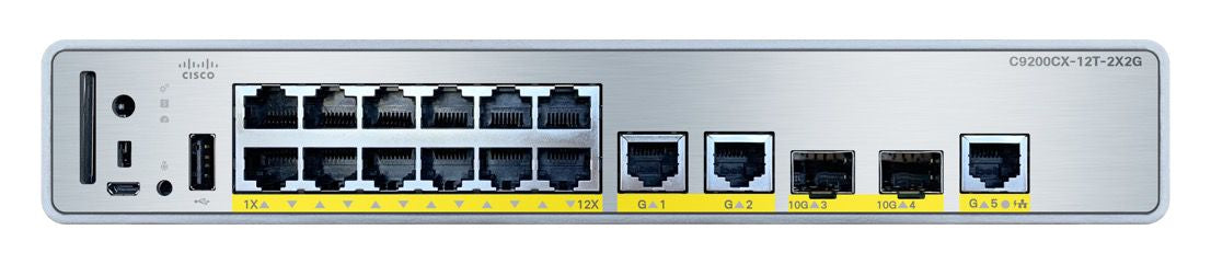 Cisco C9200CX-12T-2X2G-A network switch PoE