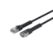 Lanview Network Cable CAT6A U/FTP Slim & Bendable Halogenfree (LSZH) 0.25m Black networking cable U/FTP (STP)