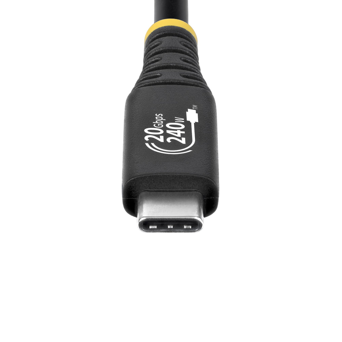 StarTech.com 2m (6ft) USB4 Cable, 20Gbps, USB-IF Certified USB-C Cable, 240W PD EPR, 4K 120Hz DP 2.1, TPE Jacket, Black USB-C Cord