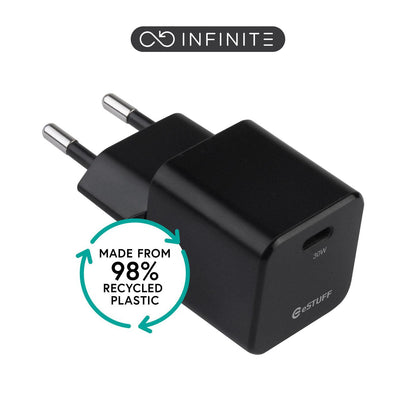 eSTUFF ES637028-BULK mobile device charger Smartphone Black AC Fast charging Indoor