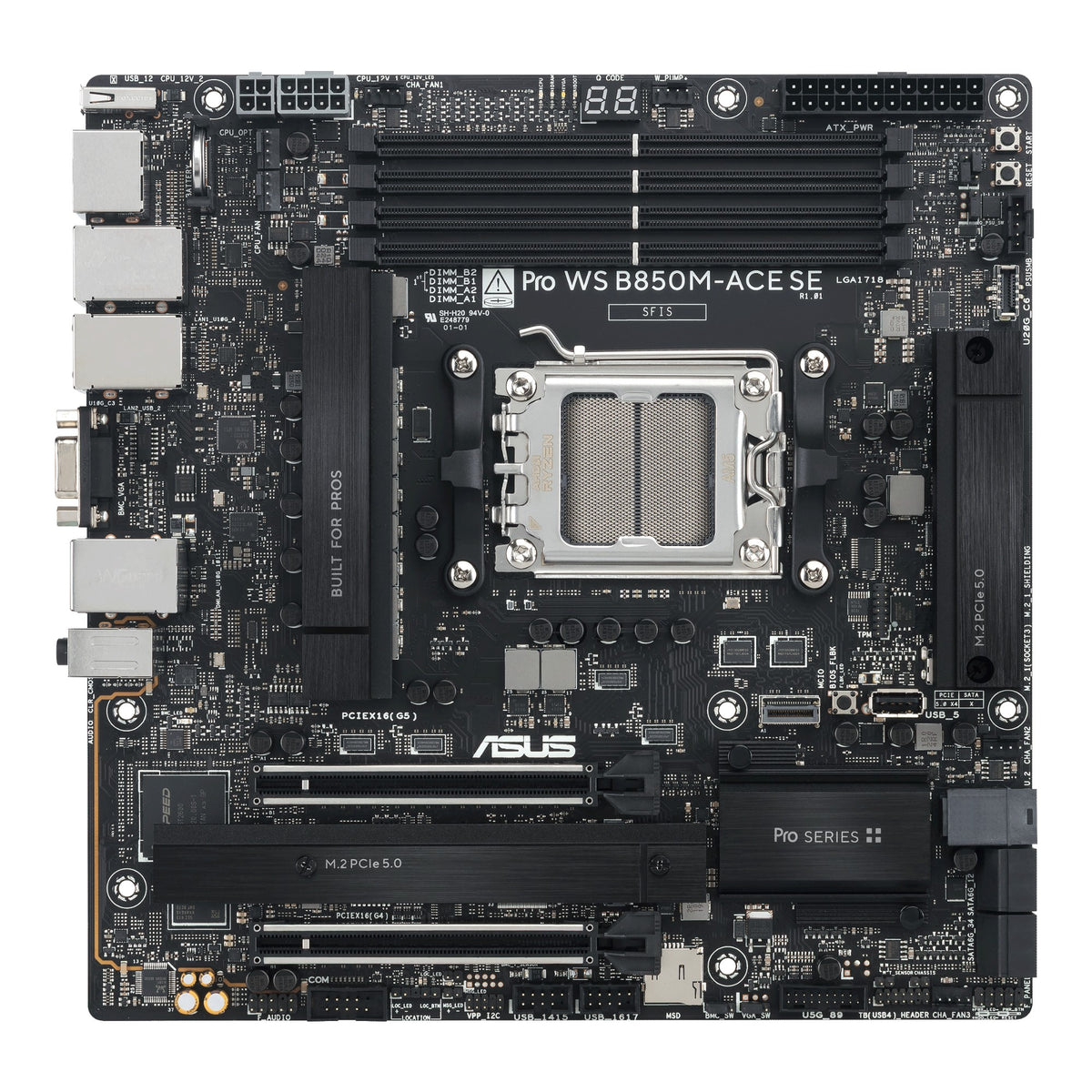 ASUS PRO WS B850M-ACE SE AMD B850 Socket AM5 micro ATX