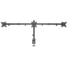 Manhattan Triple Desk Mount for TV & Monitors, For screens: 10" to 27", Clamp Assembly, VESA compatibility: 75x75 and 100x100mm - check the dimensions of the four mounting holes on back of screen to ensure it fits, Max 7kg (each), Black, Bracket, Lifetime