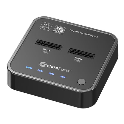 CoreParts MS-CLONER-SATA storage drive docking station Black