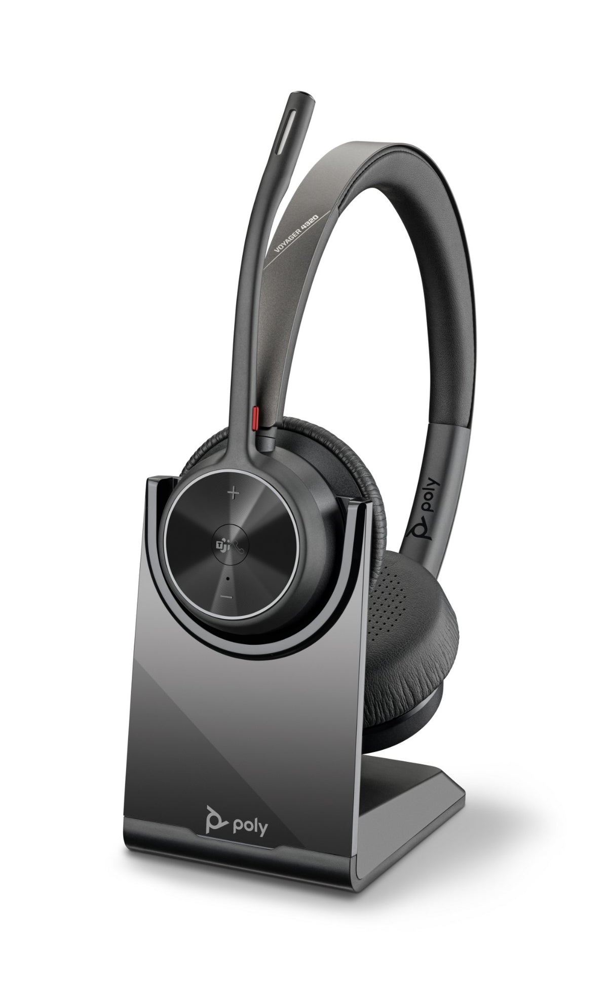 HP Poly Voyager 4320 Microsoft Teams Certified Headset +BT700 dongle +Charging Stand