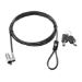 HP Ultraslim Keyed cable lock Black 1.8 m