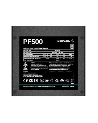 DeepCool PF500 power supply unit 500 W 20+4 pin ATX ATX Black