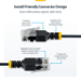 StarTech.com 15cm Black Ultra Slim Cat6A Ethernet Cable, UTP, Pure Bare Copper Wire, 34AWG Slim RJ45 Network Patch Cord, Individually Tested