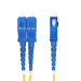 StarTech.com 2m (6.6ft) LC to SC (UPC) OS2 Single Mode Duplex Fiber Optic Cable, 9/125µm, 100G, Bend Insensitive, Low Insertion Loss - LSZH Fiber Jumper Cord