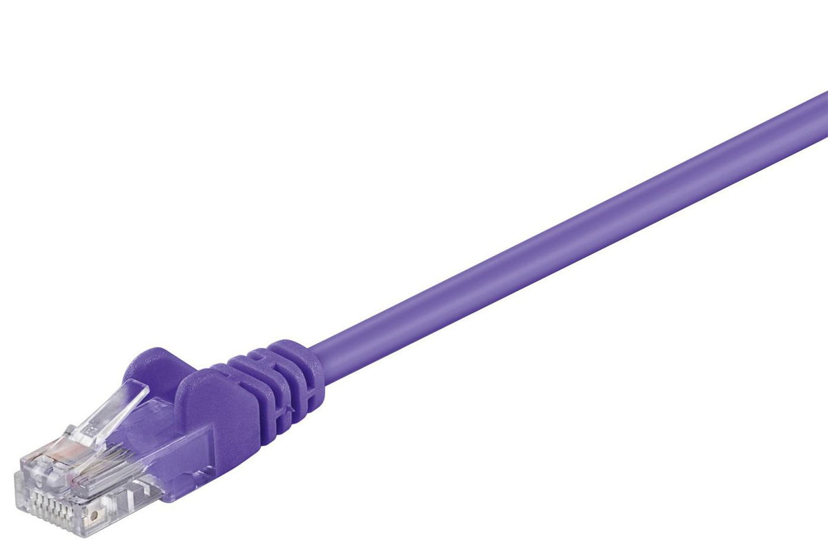 Microconnect B-UTP501P networking cable Purple 1 m Cat5e U/UTP (UTP) Round