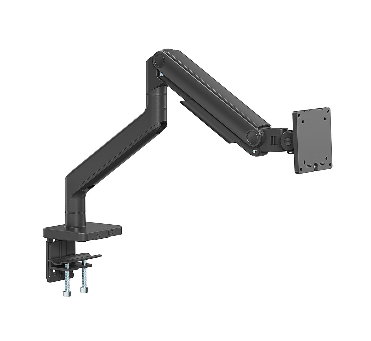 Manhattan Desk Mount for TV & Monitors (Full Motion Spring),For screens 13" to 42",C-Clamp or Grommet Assembly,VESA compatibility:all between 75x75mm to 200x200mm -check the dimensions of the four mounting holes on back of screen to ensure it fits,Max 20k